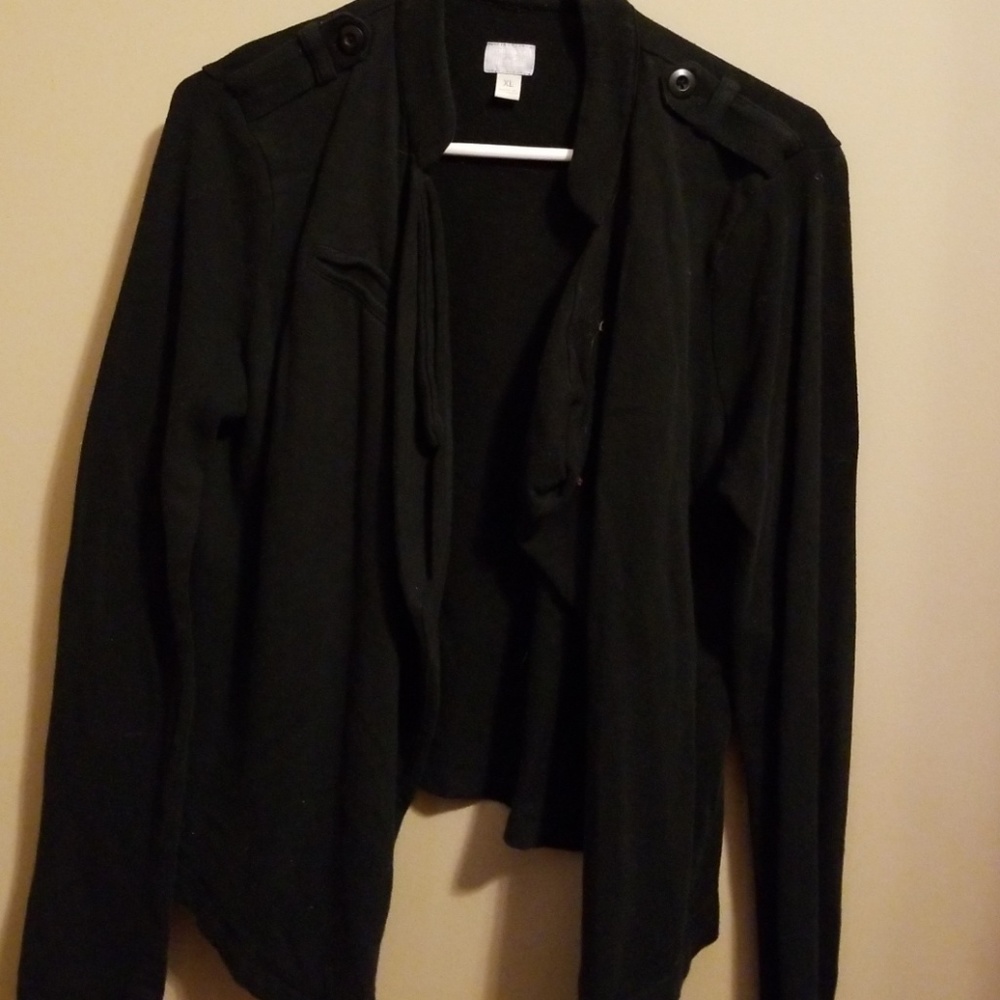 Black cardigan